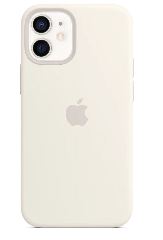 12 12Pro 12ProMax 13 13Pro 13ProMax 14 14Pro 14ProMax 15 15ProMax Magsafe Silicone Matt Protective Cases back Covers For Apple iPhones open bottom side soft lining original cheap low price funda para Apple Iphones silicona classico con logo Coque et étuis housse silicone Schutz Handyhülle delivery from EU UE Spain España Europa wgite