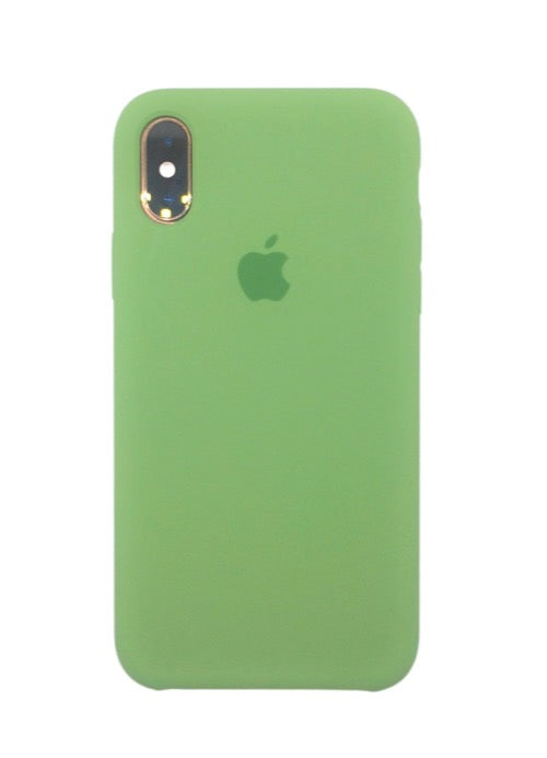 iPhone cover for iPhone X Xs classic silicone with logo green