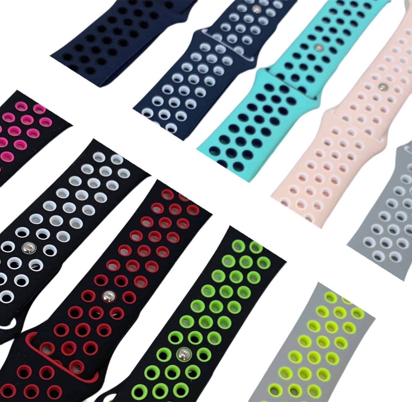 Perforated silicone Sport bands for Apple iwatches - FONIX24SHOP