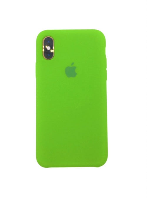 iPhone cover for iPhone X Xs classic silicone with logo green