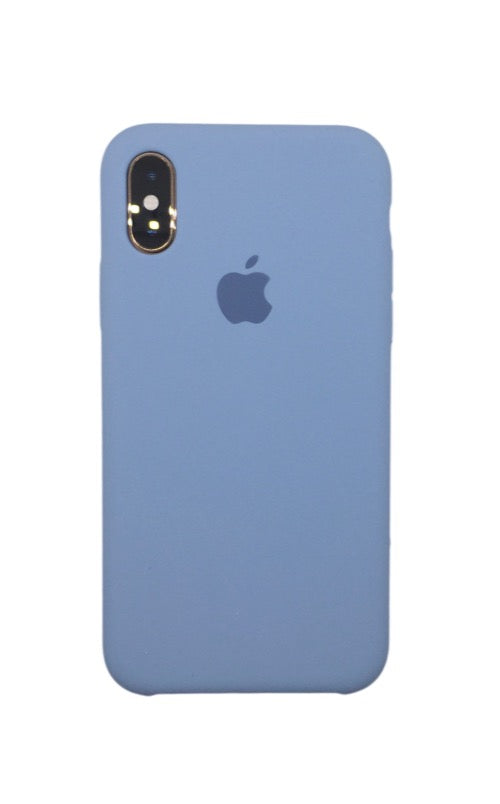 iPhone cover for iPhone X Xs classic silicone with logo blue