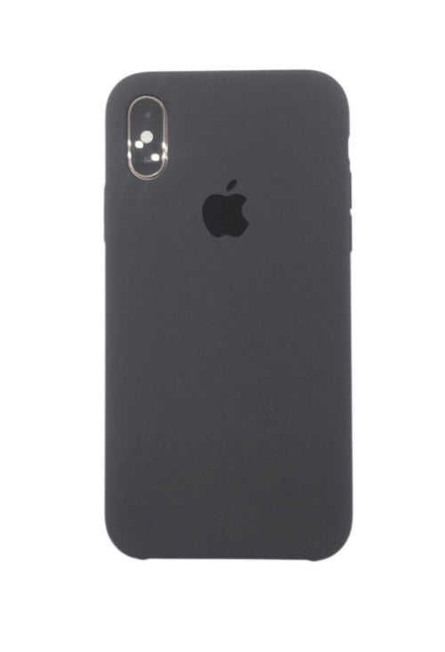 iPhone cover for iPhone X Xs classic silicone with logo grey