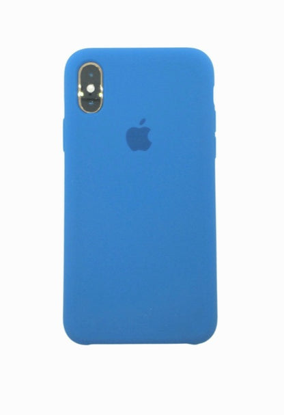 iPhone cover for iPhone Xr classic silicone with logo blue